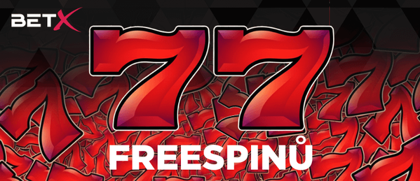 BetX bonus za registraci a bez vkladu – 77 free spinů