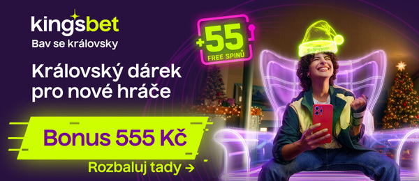 Kingsbet nabízí za registraci 555 Kč a 55 free spinů
