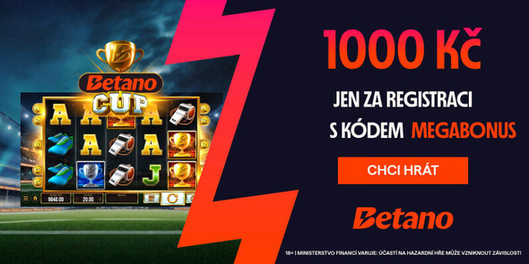 Získej bonus 1&nbsp;000&nbsp;Kč za registraci s&nbsp;kódem u&nbsp;Betana