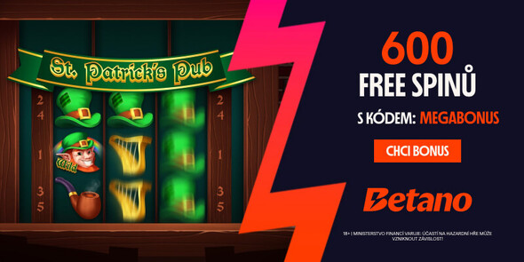 Betano kód MEGABONUS vám zajistí 600 FS za registraci