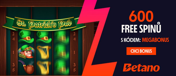 Betano kód MEGABONUS vám zajistí 600 FS za registraci