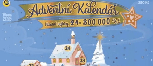 Adventní kalendář Sazka 2025 – jaké výhry ukrývá?