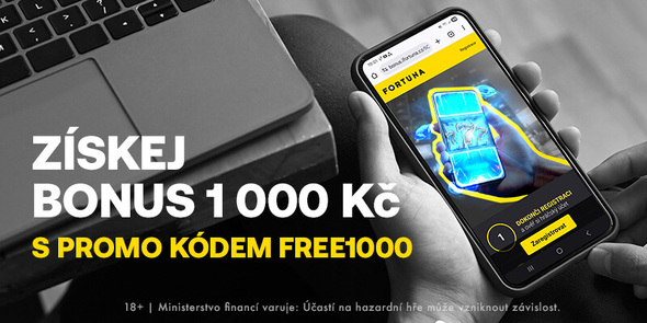 Fortuna promo kód FREE1000 – získejte bonusy za 1000 Kč