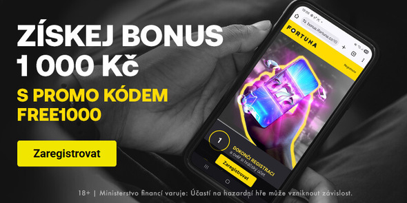 Zaregistrujte se s Fortuna kódem FREE1000 a získejte bonus zdarma