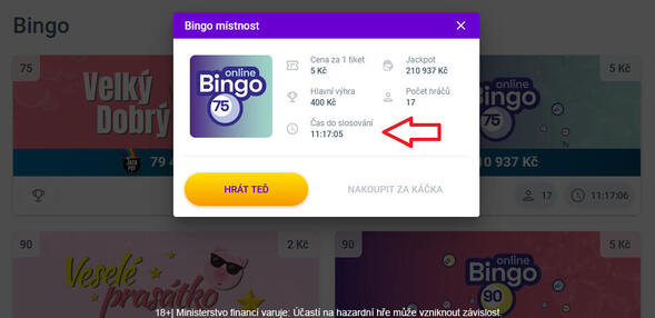 Kdy začíná Bingo?