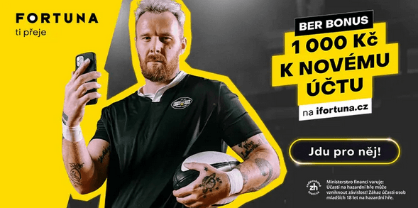 Fortuna bonus zdarma 500&nbsp;Kč pro sázkaře