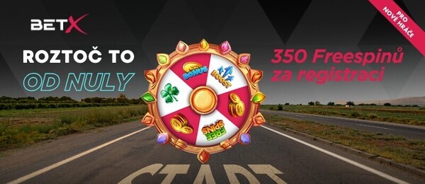 Získejte až 350 BetX free spinů