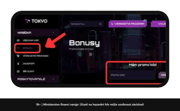 Kolonka pro Tokyo promo kód na mobilu