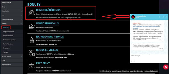 Jak jsme ověřovali dostupnost Betor bonusů?