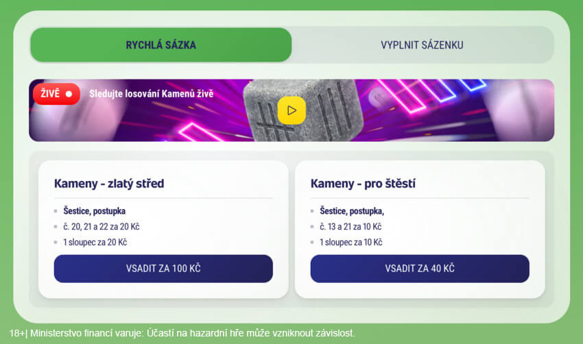 Rychlá sázka nebo vlastní čísla?
