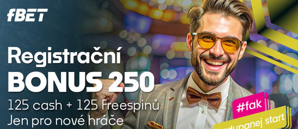 Registrační bonus v online casinu fBET