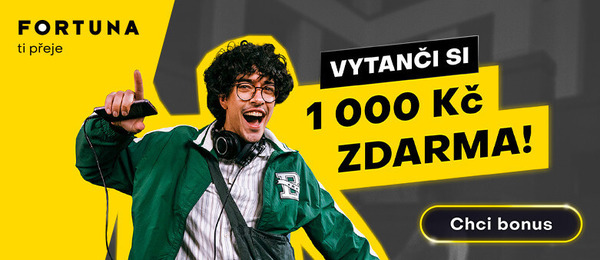 Nový registrační bonus od Fortuny – 1 000 Kč