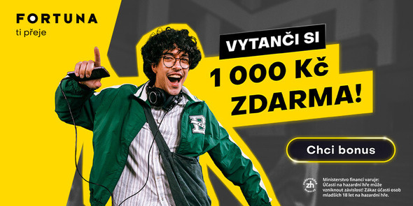 Nový registrační bonus od Fortuny – 1 000 Kč