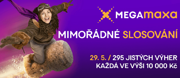Mimořádné narozeninové losování Mega Maxa o 295x 10 000 Kč