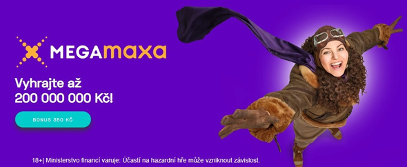 Registrace u&nbsp;Maxa vám přinese bonus 350,- zdarma