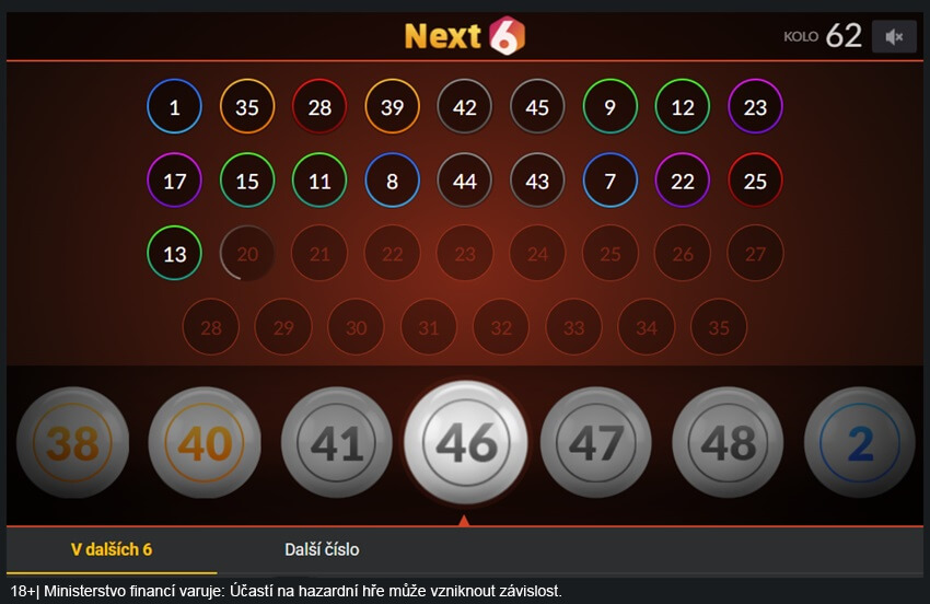 Next 6 od Fortuny