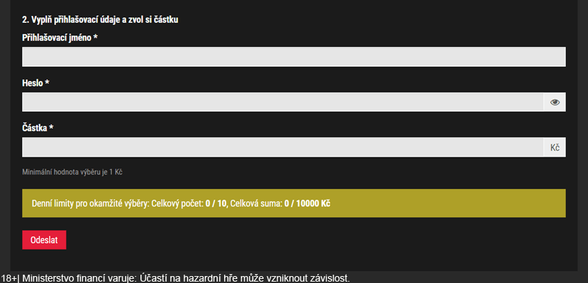 Okamžité výběry v&nbsp;online casinu SYNOT TIP – mějte své peníze na bankovním kontě obratem