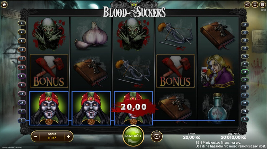 Blood Suckers s&nbsp;výherností 99,07&nbsp;%