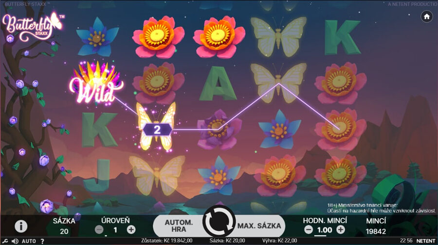 Butterfly Staxx s&nbsp;výherností 99,07&nbsp;%