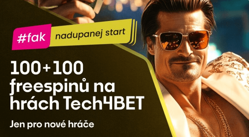 fBET bonus za registraci 100 Kč + 100 Kč ve free spinech