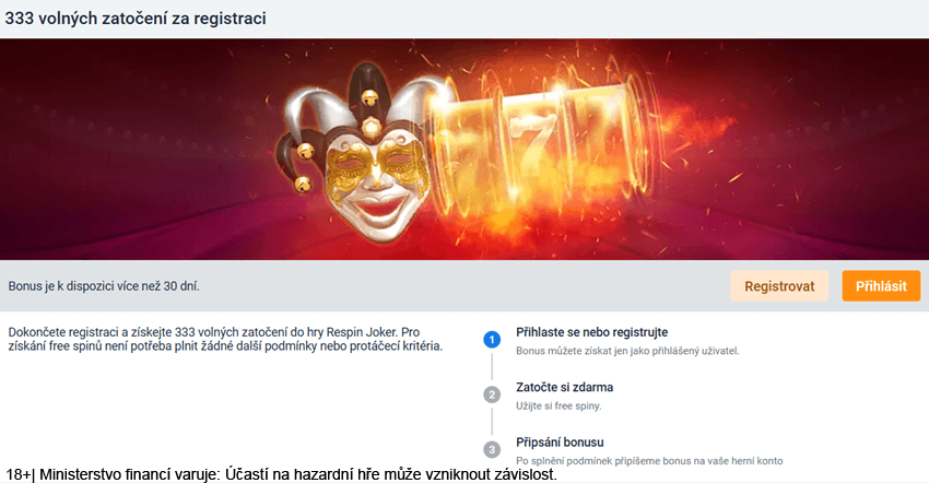 Free spiny za registraci u Tipsportu