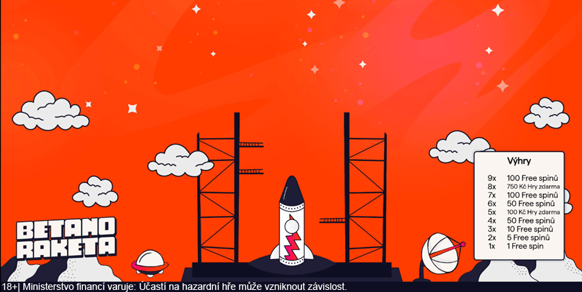 Jak vypadá Betano Raketa?