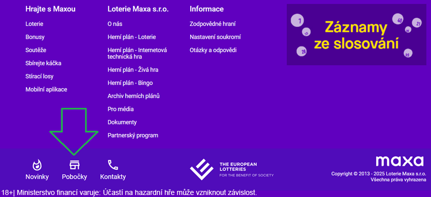 Maxa pobočky
