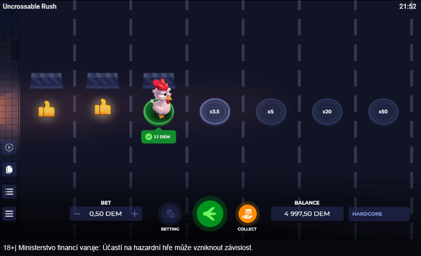 Uncrossable Rush od Evoplay