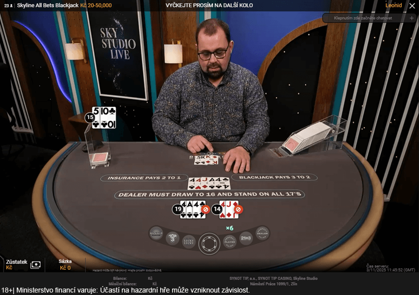 All Bets Blackjack v online casinu SYNOT TIP