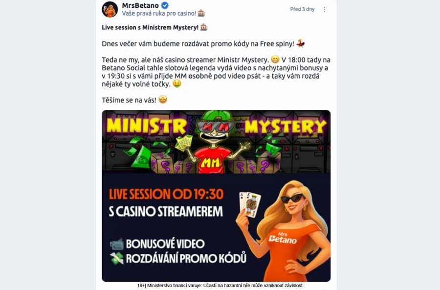 Betano Social pro registrované hráče casina Betano