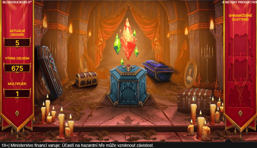 Blood Suckers II od NetEntu využívá principu hazardní hry skořápky