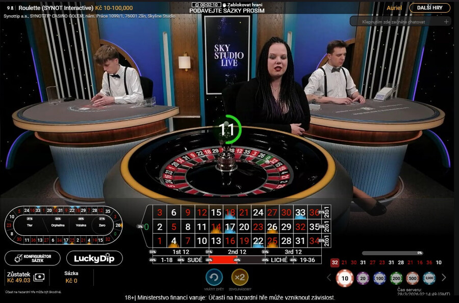 Live ruleta s živým krupiérem v online casinu Live ruleta s živým krupiérem v online casinu