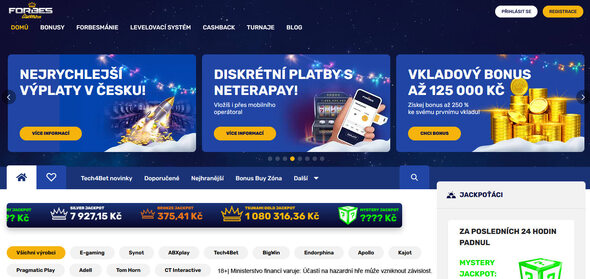 Forbes casino – hlavní stránka Forbes casino – hlavní stránka