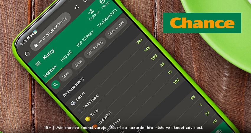 Získejte u Chance Goldeny za založení herního účtu a využijte je na kurzové sázení