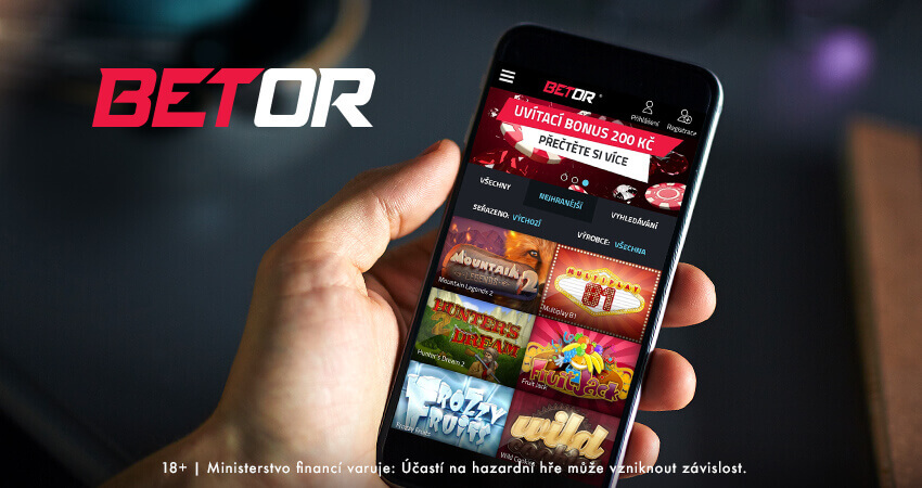 Hraní automatů Betor na mobilu bez aplikace