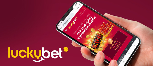 LuckyBet nabízí registrační bonus 50 free spinů v hodnotě 100 Kč 
