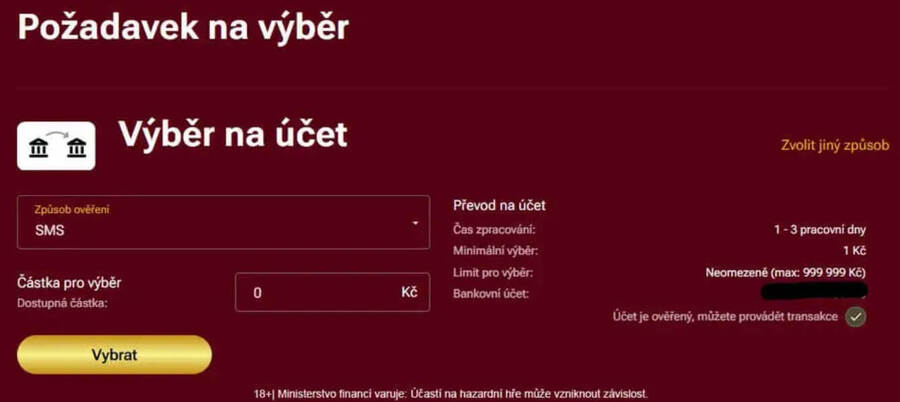 Výběr u&nbsp;LuckyBetu