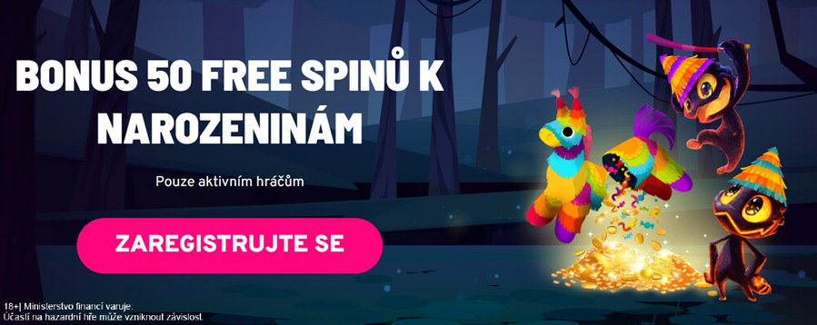 Oslavte své narozeniny s&nbsp;50 FS bonusem od Apollo casina