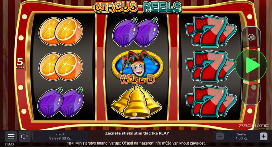 Výherní automat Circus Reels od Promatic