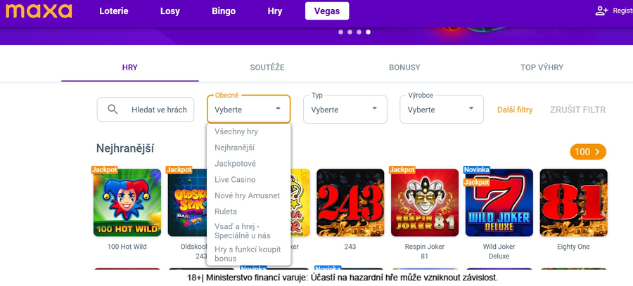 Jak si vybrat automat v&nbsp;Maxa casinu?