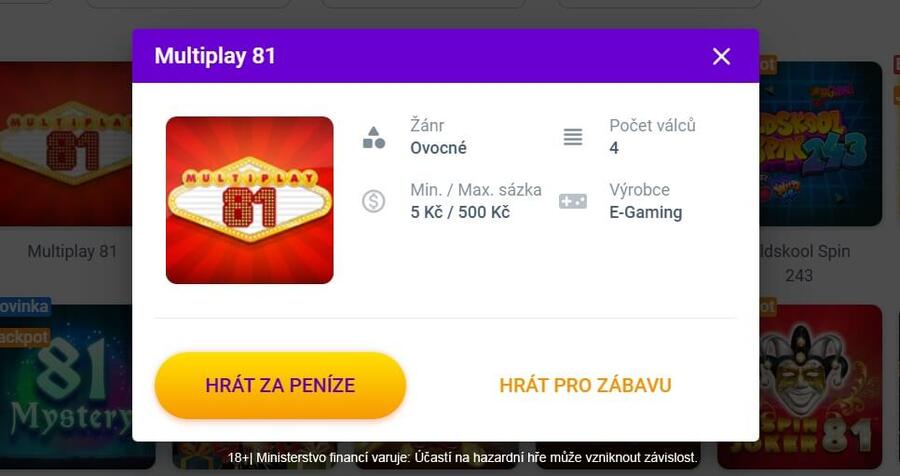 Hrací automaty za peníze