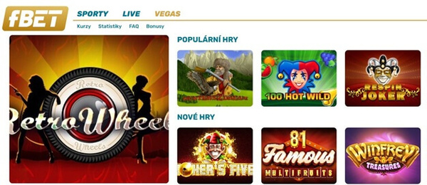 Jaká je nabídka automatů fBET casina a které umí jackpoty?