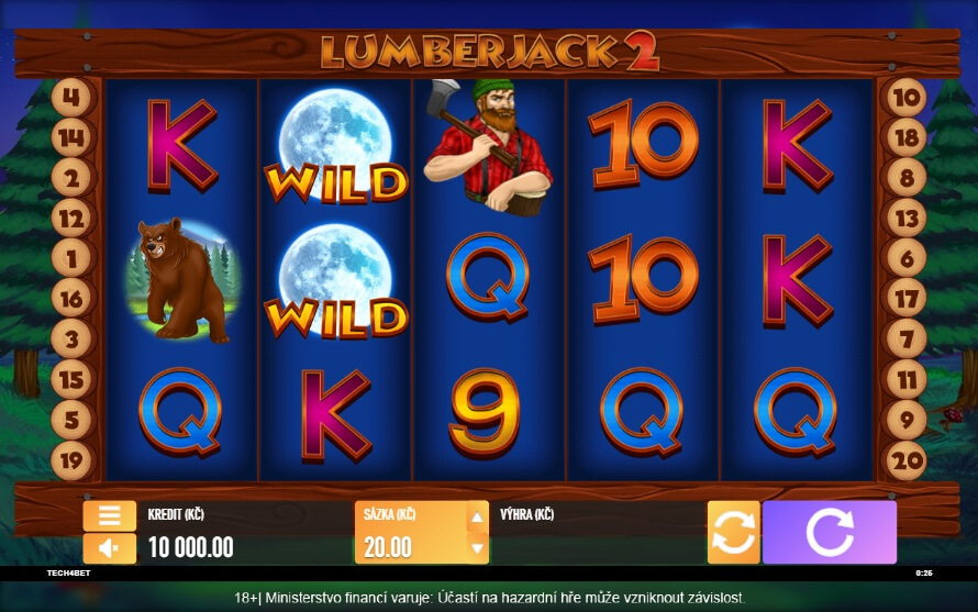 Nejhranější automaty v&nbsp;fBET – Lumber Jack 2