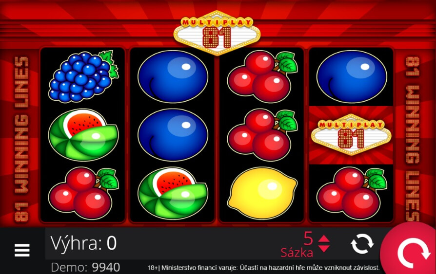 Nejhranější automaty v&nbsp;fBET – MultiPlay 81
