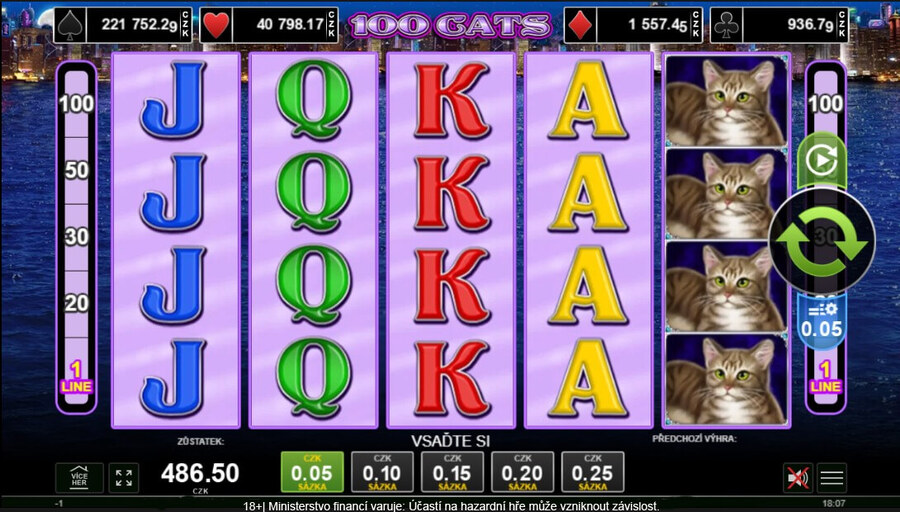 Zahrajte si 100 Cats od 0,05&nbsp;Kč