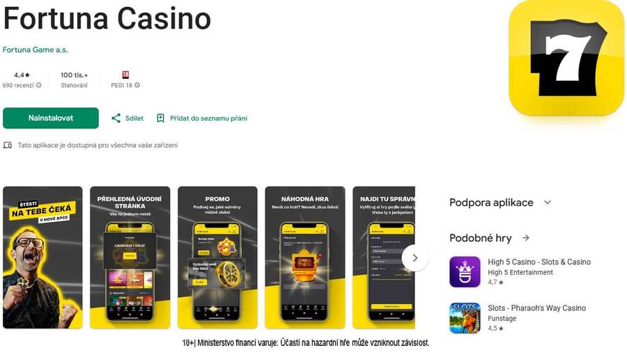Fortuna Casino v&nbsp;Google Play pro Android