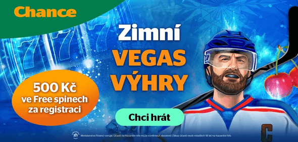 Získejte 500&nbsp;Kč na free spiny za registraci u&nbsp;Chance Vegas