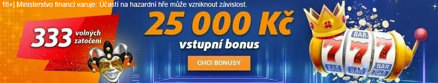 Tipsport bonus za vklad až do výše 25&nbsp;000&nbsp;Kč