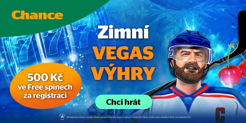 Získejte 500&nbsp;Kč ve free spinech za registraci u&nbsp;Chance