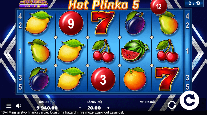 Hrací automat Hot Plinko 5